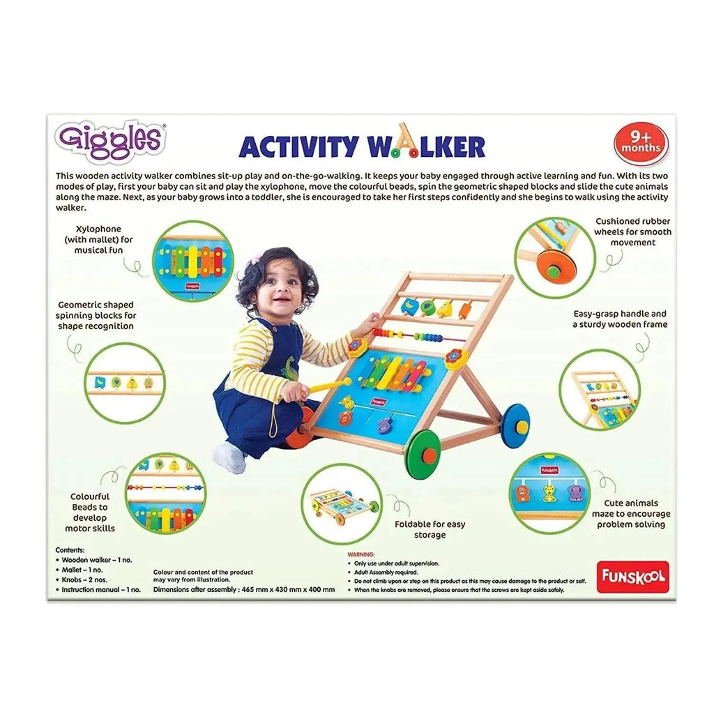 Giggles Activity Walker – A Colourful Start to Independent Walking - Naivri