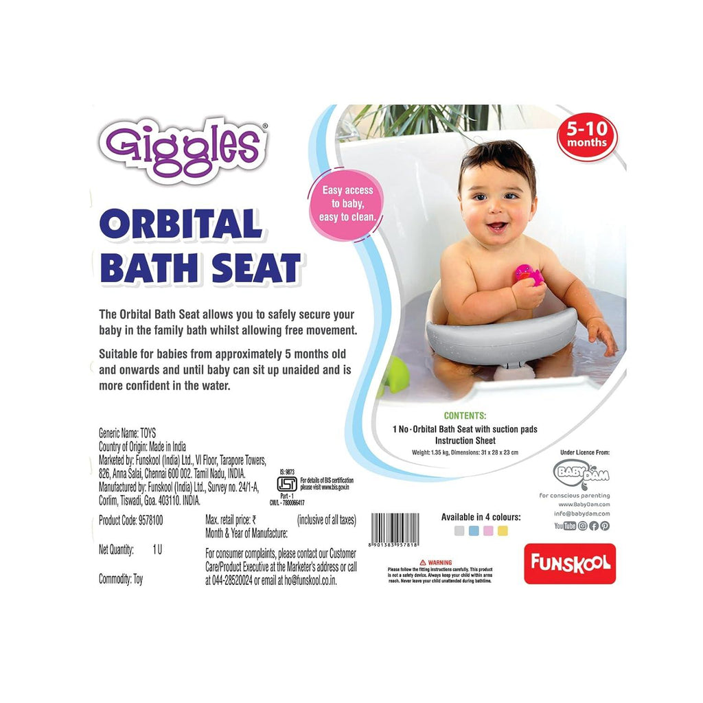 Giggles Orbital Bath Seat - Naivri