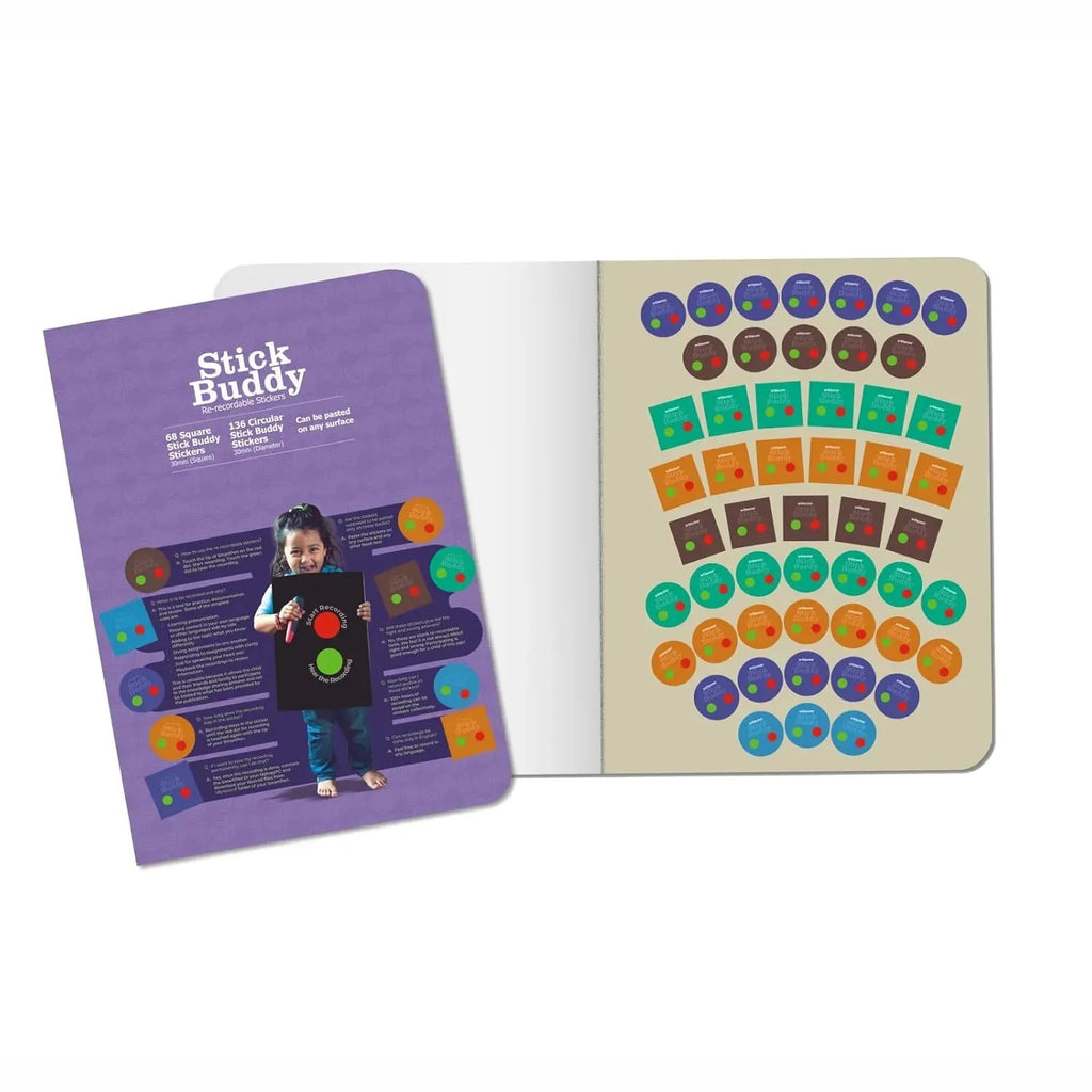 Godiscover Bloom Interactive Learning Series | Smart Talking Pen + 3 Interactive Sturdy Books + 1 Sticker Book | Audio Learning Kit for Kids | Early Childhood Education | Custom Re-recordable Stickers - Naivri