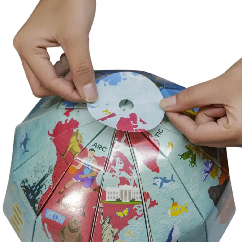 Godiscover Continents & Oceans DIY Interactive Globe with Smart Talking Pen | Learn Geography with 5 Languages | Fun Educational Toy for Kids - Naivri