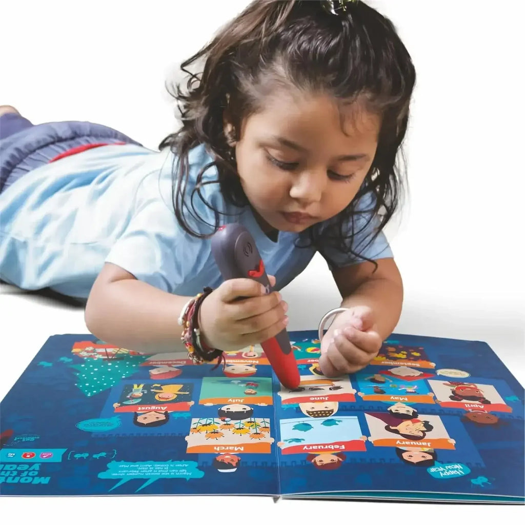 goDiscover Smart Learning Book Set 2 – Interactive Audio SmartPen Kit with Reusable Stickers for Kids (Ages 3–6) - Naivri