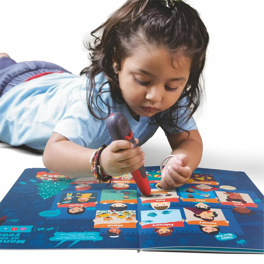 goDiscover Smart Learning Book Set 2 – Interactive Audio SmartPen Kit with Reusable Stickers for Kids (Ages 3–6) - Naivri