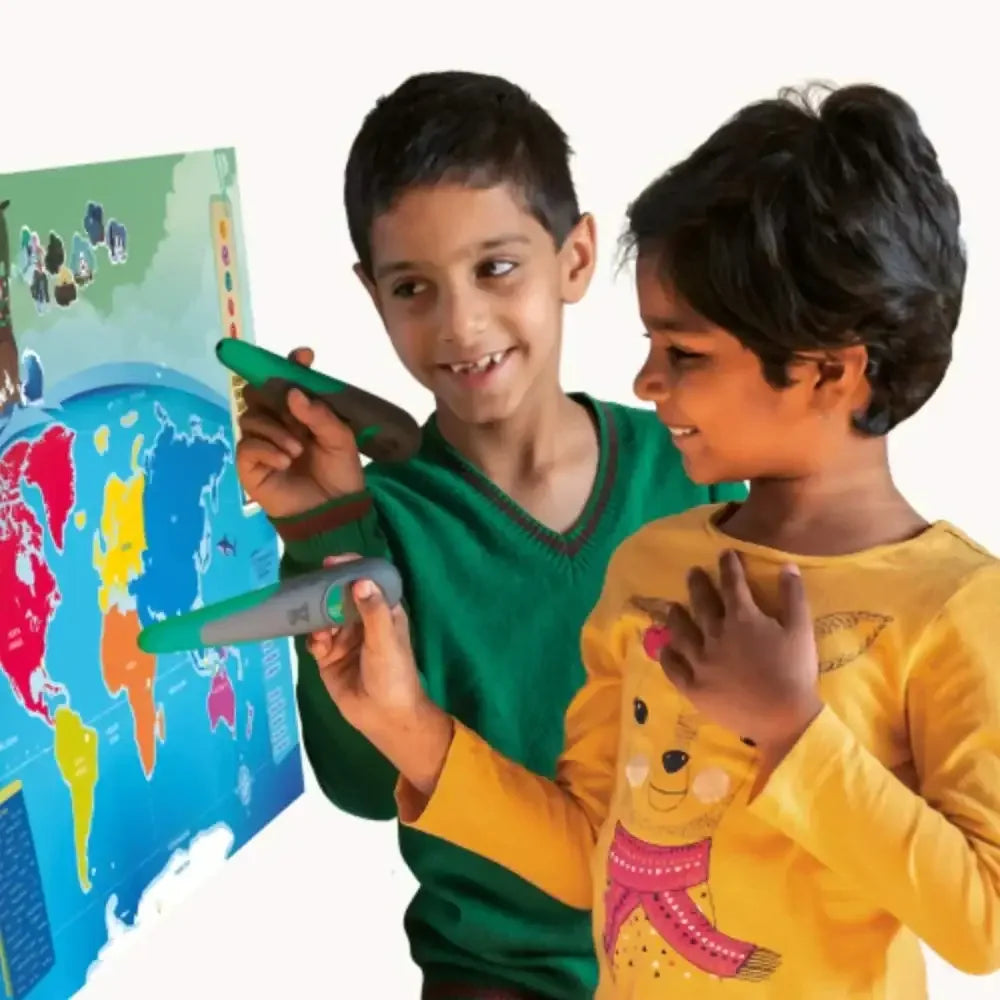 goDiscover Smart Learning Chart Set – Interactive Talking Pen Kit for Kids (Ages 5–10) - Naivri