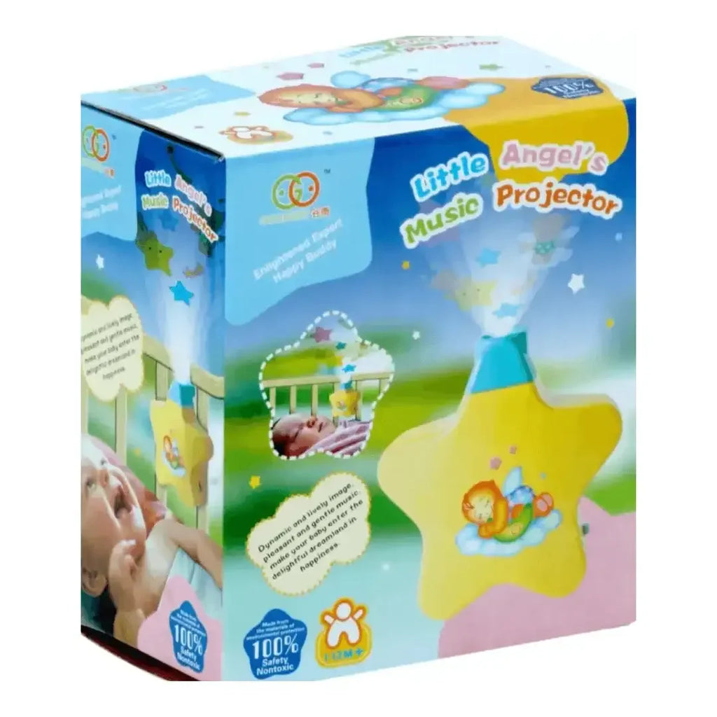 Goodway Little Angel Music Projector – Calming Musical Night Light with Adjustable Sling, Volume Control, and Rotating Visuals – Sleep Soother for Babies and Toddlers - Naivri