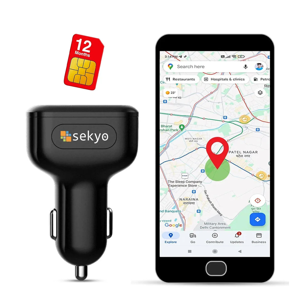 GPS Tracker cum charger | Car GPS Tracker - Naivri