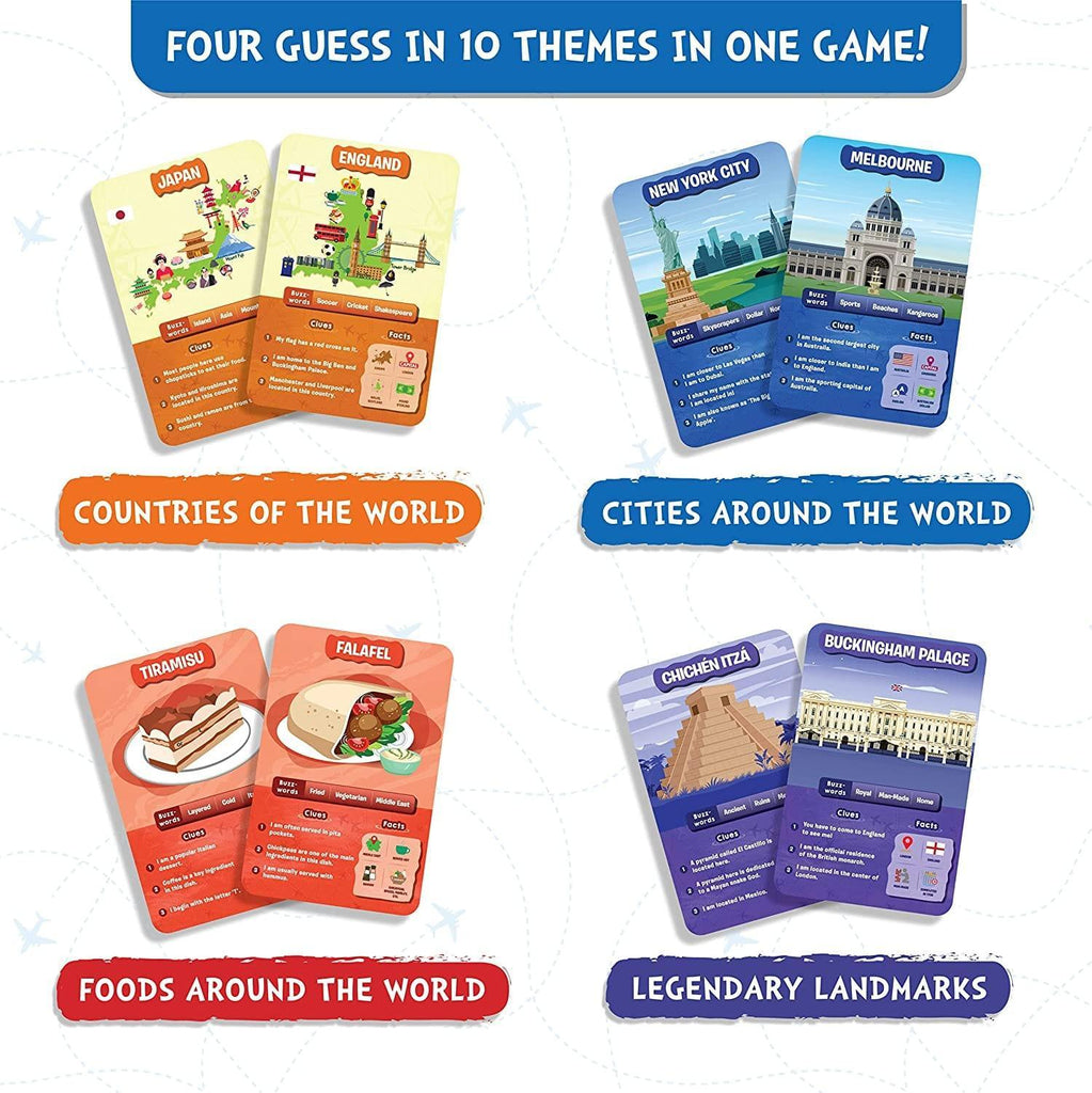 Guess in 10 Around the World Board Game - Naivri
