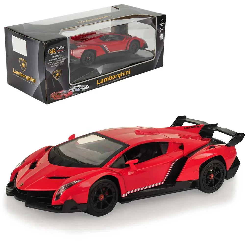 Guokai 1:14 Scale Lamborghini Veneno Remote Control Car – Officially Licensed RC Supercar with 2.4GHz Control, LED Lights, and High-Speed Performance for Kids and Collectors - Naivri