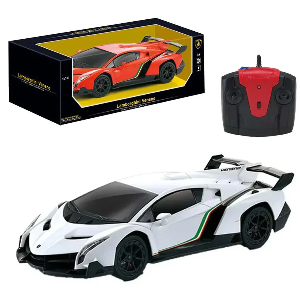 Guokai 1:14 Scale Lamborghini Veneno Remote Control Car – Officially Licensed RC Supercar with 2.4GHz Control, LED Lights, and High-Speed Performance for Kids and Collectors - Naivri