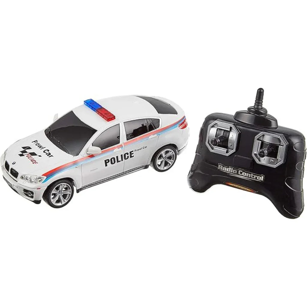Guokai 1:24 Scale BMW X6 Sports Police Car with 2.4GHz Remote Control – High-Speed RC Patrol Vehicle with Lights & Sounds | Multicolor - Naivri