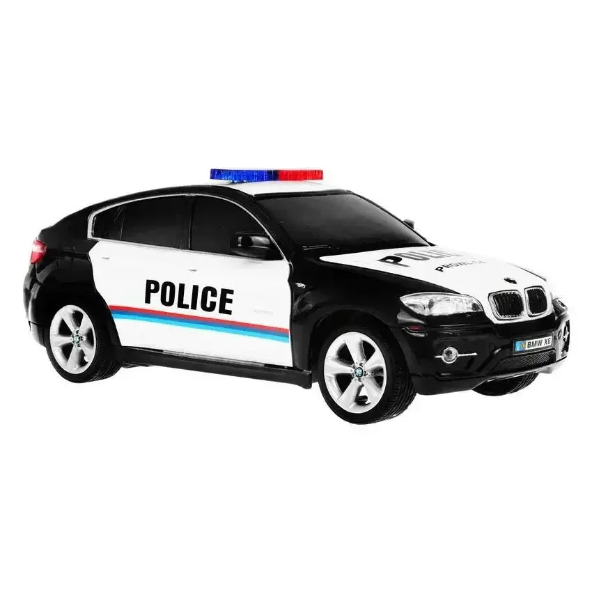 Guokai 1:24 Scale BMW X6 Sports Police Car with 2.4GHz Remote Control – High-Speed RC Patrol Vehicle with Lights & Sounds | Multicolor - Naivri