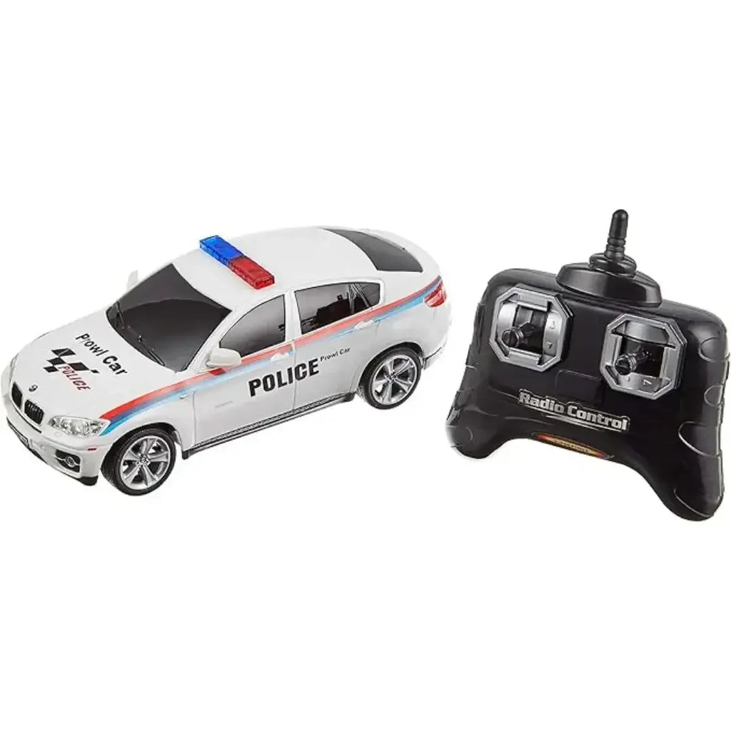Guokai 1:24 Scale BMW X6 Sports Police Car with 2.4GHz Remote Control – High-Speed RC Patrol Vehicle with Lights & Sounds | Multicolor - Naivri