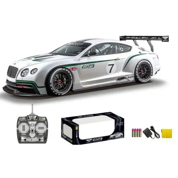 Guokai Bentley Continental GT3 Remote Control Car – 1:14 Scale R/C High-Speed Racing Car with 2.4GHz Remote, LED Headlights, Rubber Tires – Officially Licensed RC Vehicle for Kids & Adults - Naivri