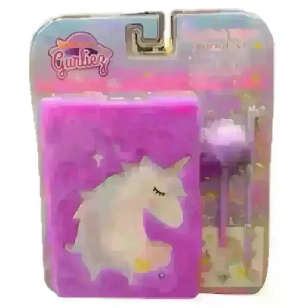 Gurliez Sparkle & White Journal Set Unicorn Theme - Naivri
