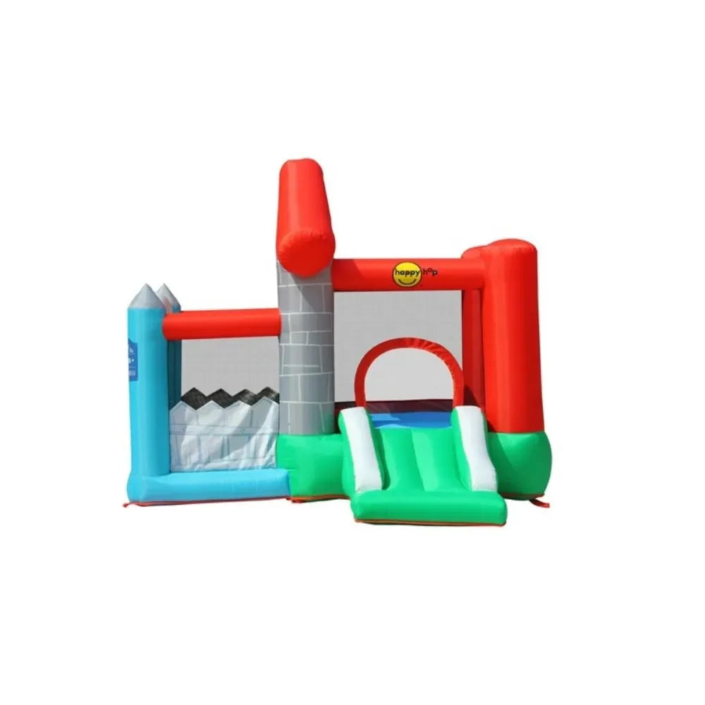 Happy Hop Happy House – Inflatable Bouncer with Slide, Ball Pit & Air Blower – Outdoor Jumping Castle for Kids - Naivri