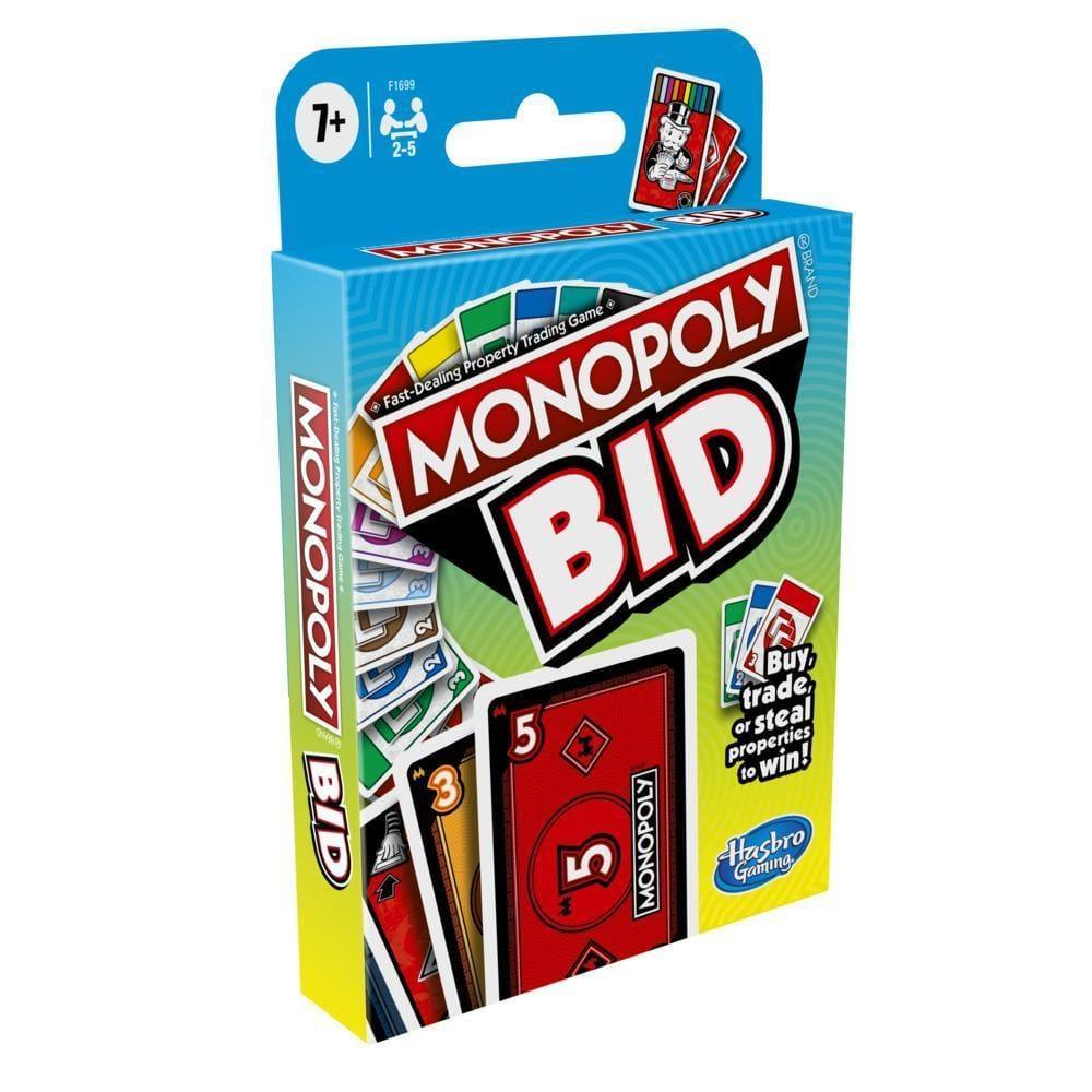 Hasbro Gaming Monopoly Bid Game, Quick-Playing Card Game - Naivri