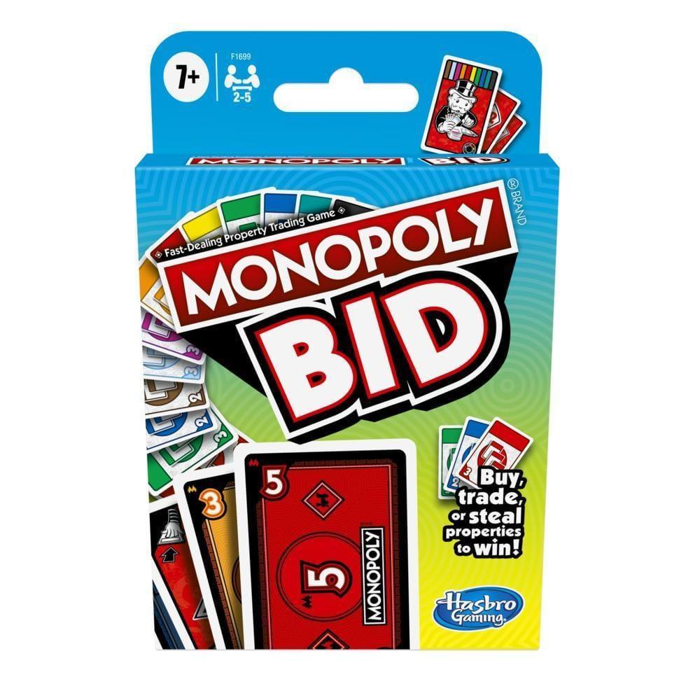 Hasbro Gaming Monopoly Bid Game, Quick-Playing Card Game - Naivri