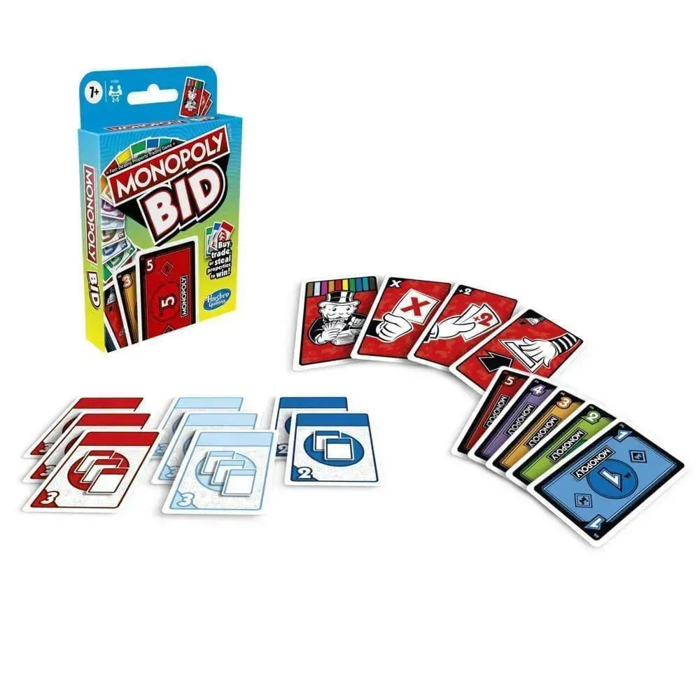 Hasbro Gaming Monopoly Bid Game, Quick-Playing Card Game - Naivri