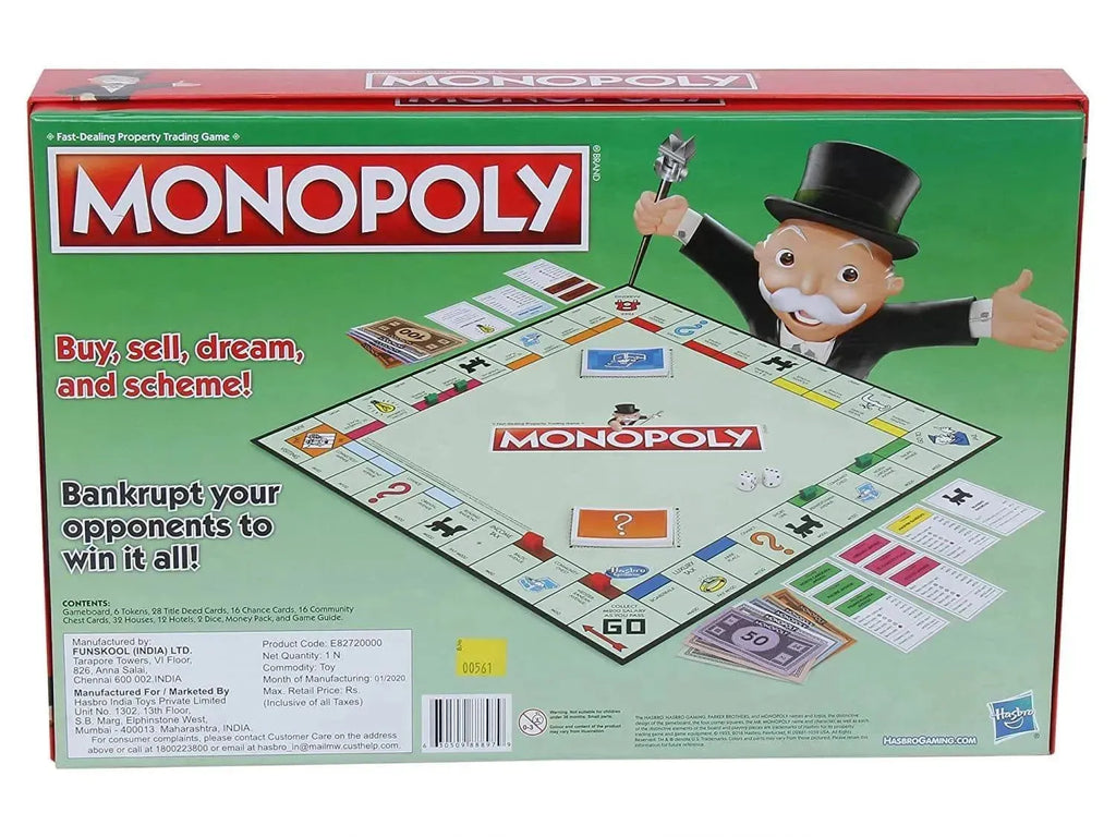 Hasbro Gaming Monopoly classic version - Naivri