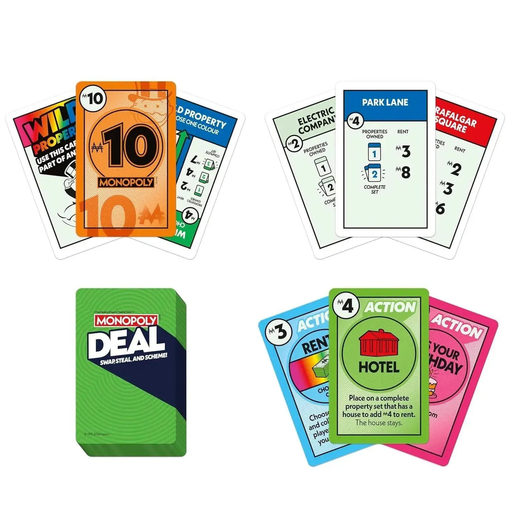 Hasbro Gaming Monopoly Deal Card Game – Fast, Fun & Full of Twists! - Naivri