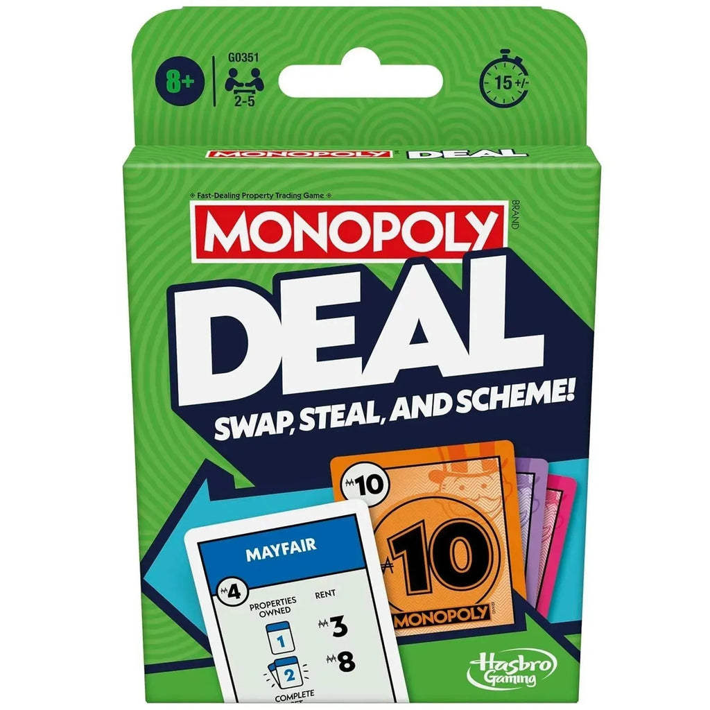 Hasbro Gaming Monopoly Deal Card Game Swap, Steal And Scheme! - Naivri