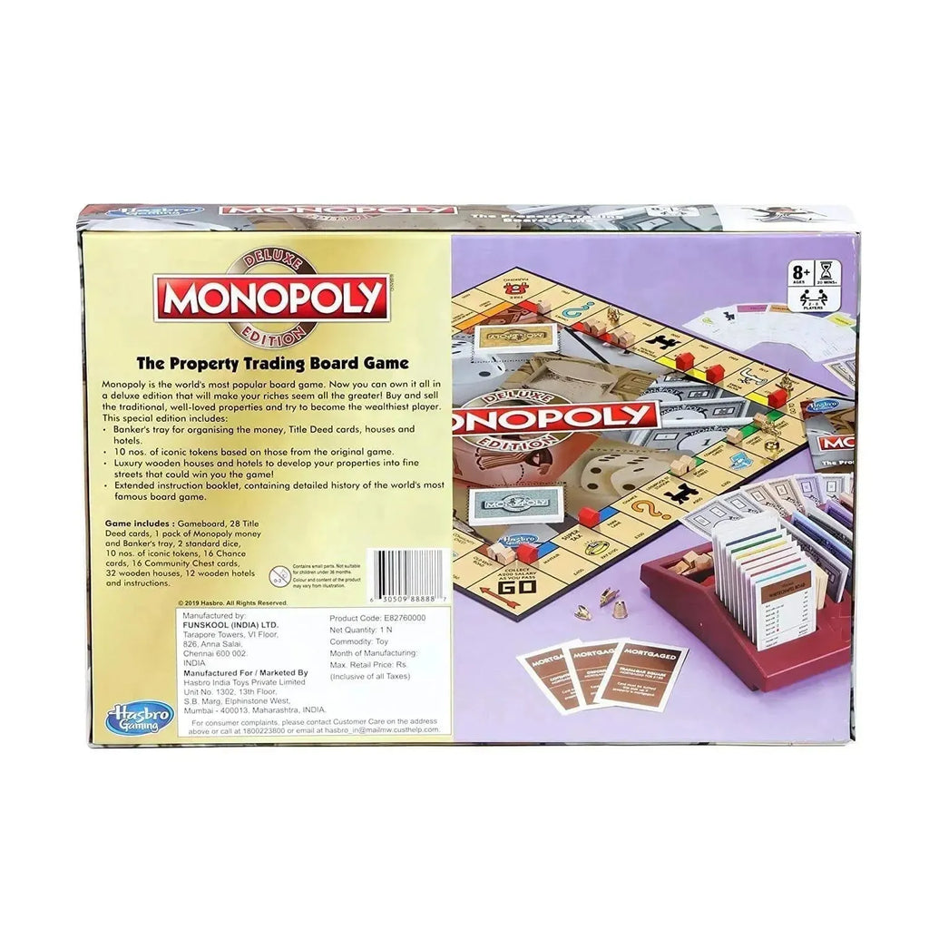 Hasbro Gaming Monopoly Deluxe Edition - Naivri