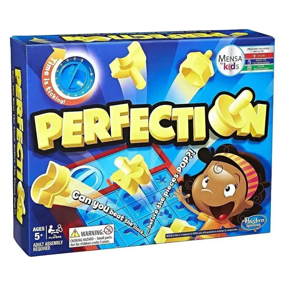 Hasbro Gaming Perfection – Beat the Clock in This Fast-Paced Shape Matching Game for Kids - Naivri