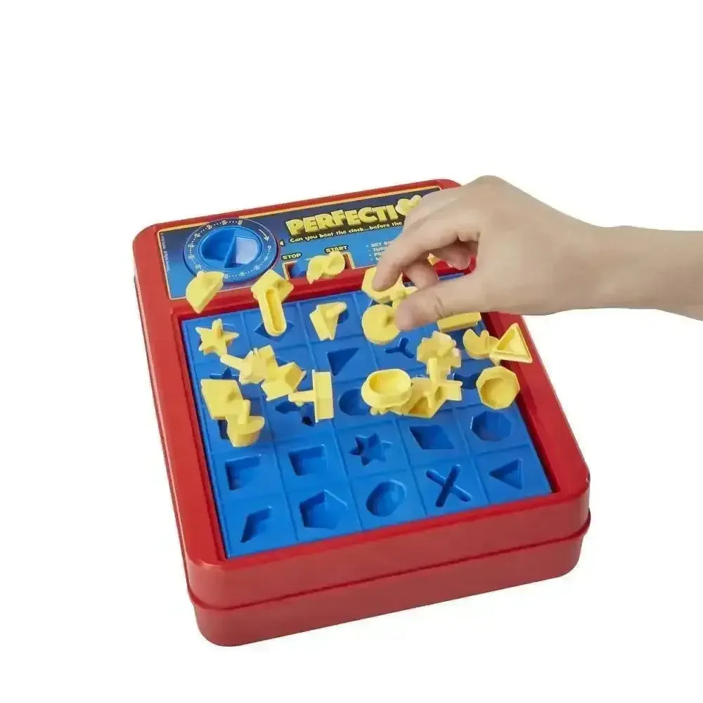 Hasbro Gaming Perfection – Beat the Clock in This Fast-Paced Shape Matching Game for Kids - Naivri