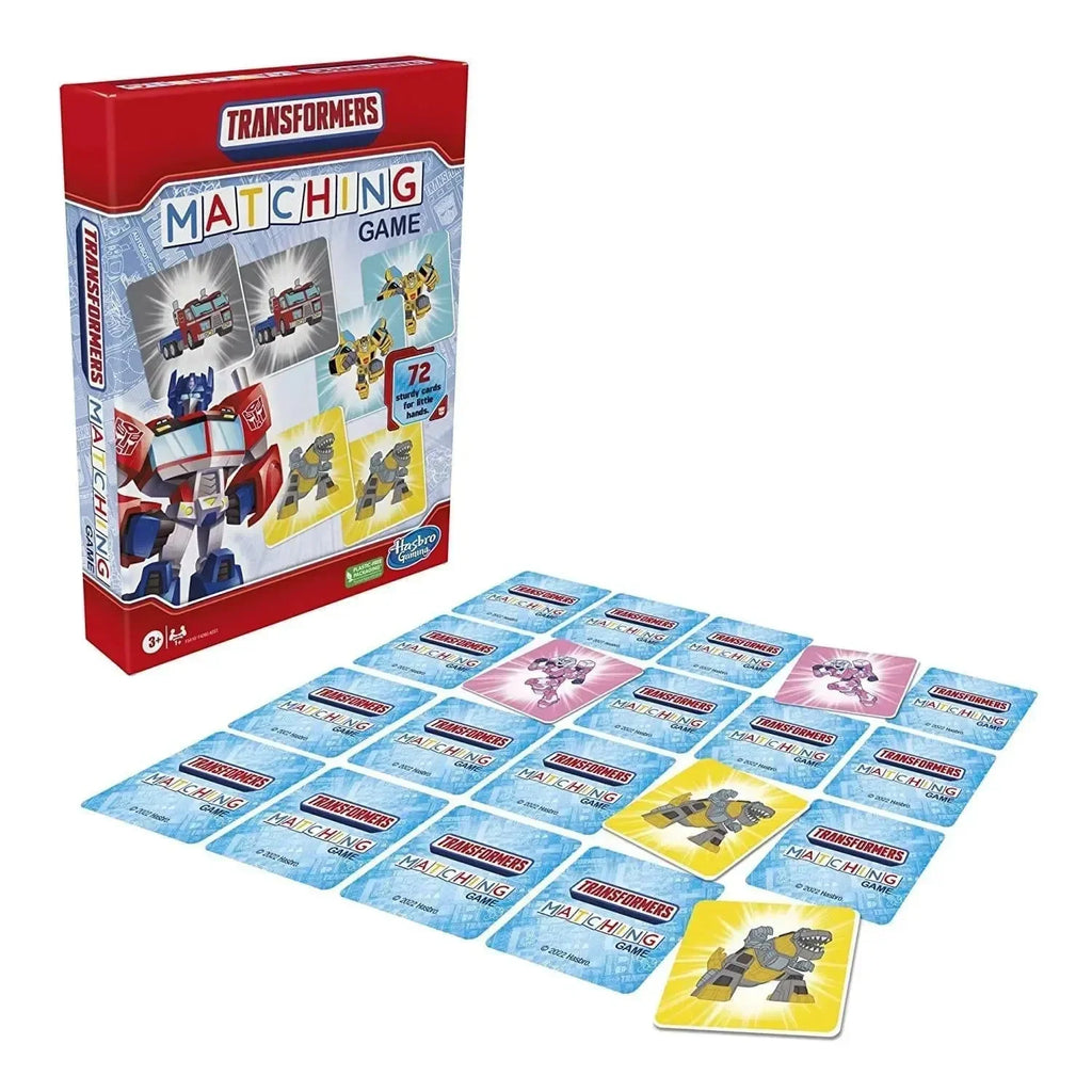 Hasbro Gaming Transformers Matching Game – Memory Matching Fun with Favorite Characters - Naivri