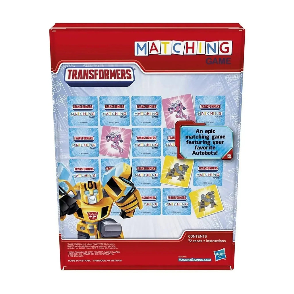 Hasbro Gaming Transformers Matching Game – Memory Matching Fun with Favorite Characters - Naivri