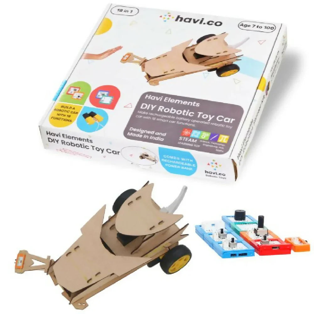 Havi Elements – DIY Robotic Car Kit - 41 in 1 - Naivri