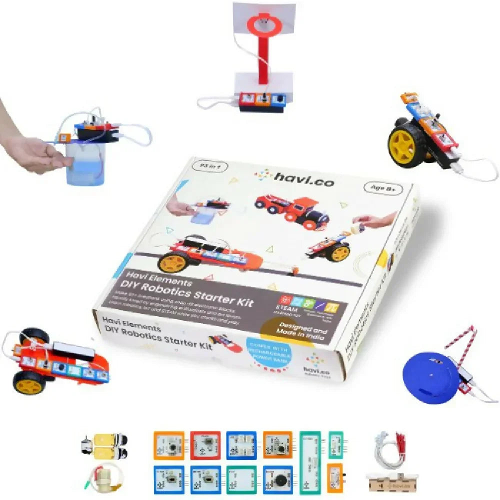 Havi Elements - DIY Robotics Starter Kit - 100 in 1 - Naivri