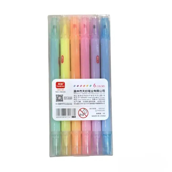 Himic Pastel Erasable Double-Ended Highlighters – 3+ Years - Naivri