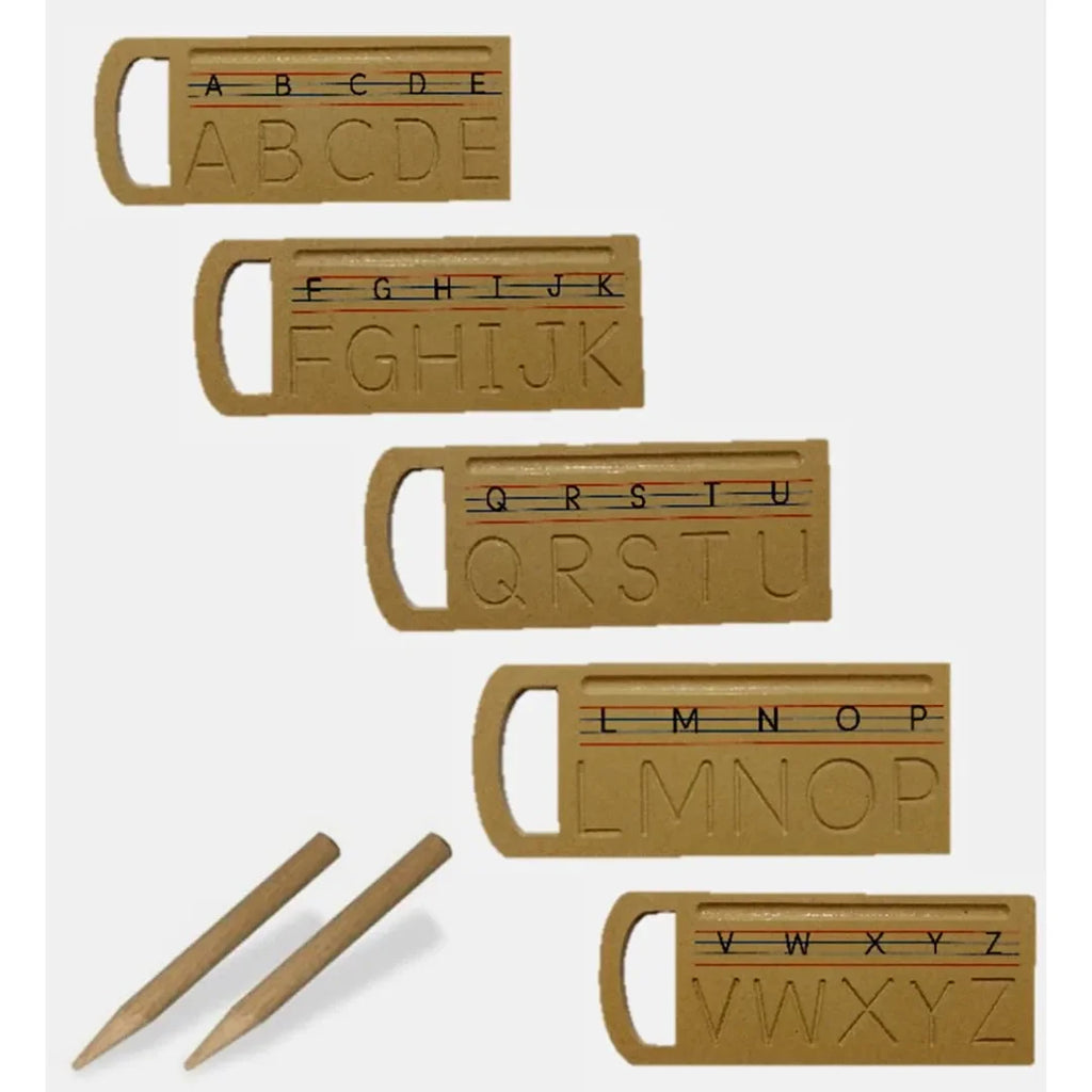 HILIFE ABC Tracing & Word Board for Kids | Wooden Alphabet Learning Board for Capital Letter Tracing, Vocabulary & Writing Practice – Educational Toy for Toddlers - Naivri