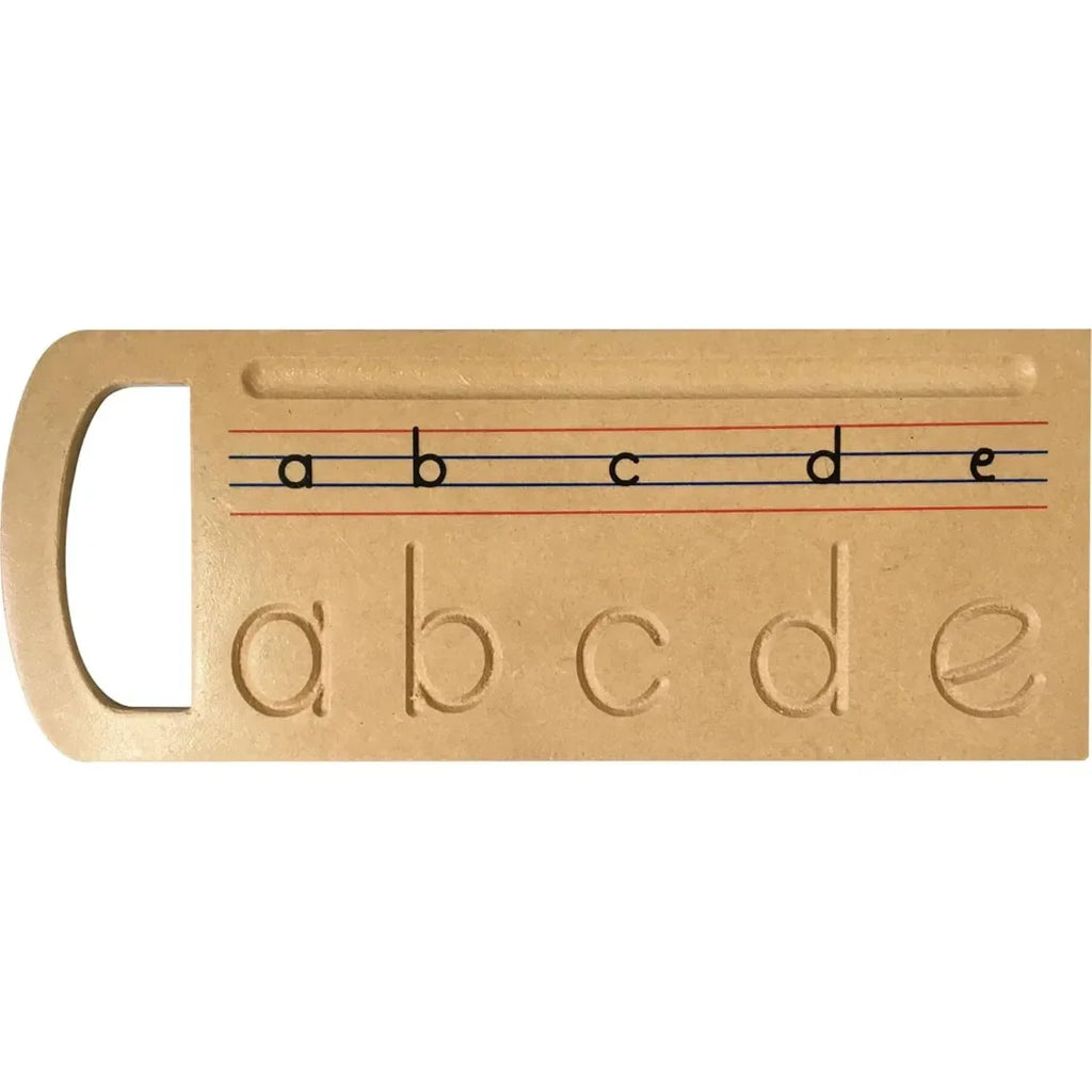HILIFE abc Tracing & Word Board for Kids – Wooden Lowercase Alphabet Learning Board with Pictures | Early Writing & Vocabulary Educational Toy for Toddlers - Naivri