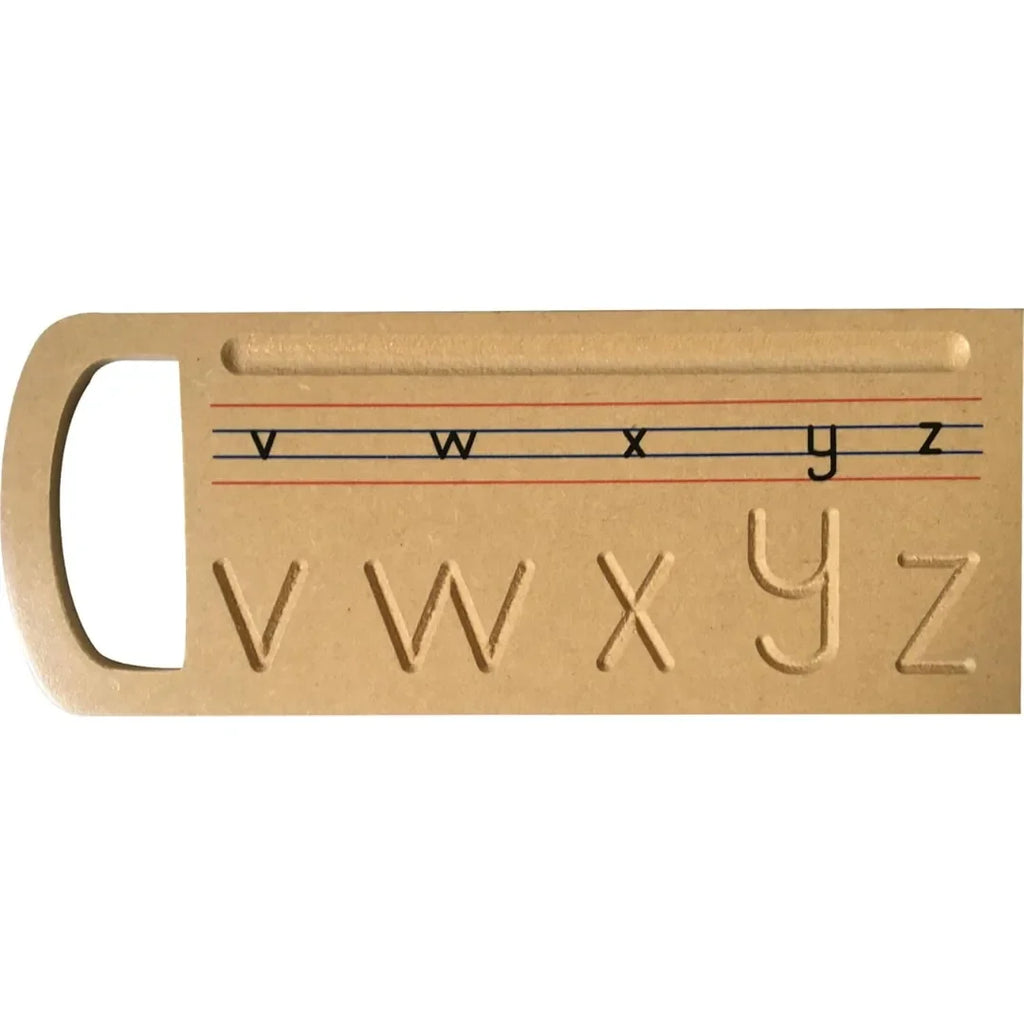 HILIFE abc Tracing & Word Board for Kids – Wooden Lowercase Alphabet Learning Board with Pictures | Early Writing & Vocabulary Educational Toy for Toddlers - Naivri