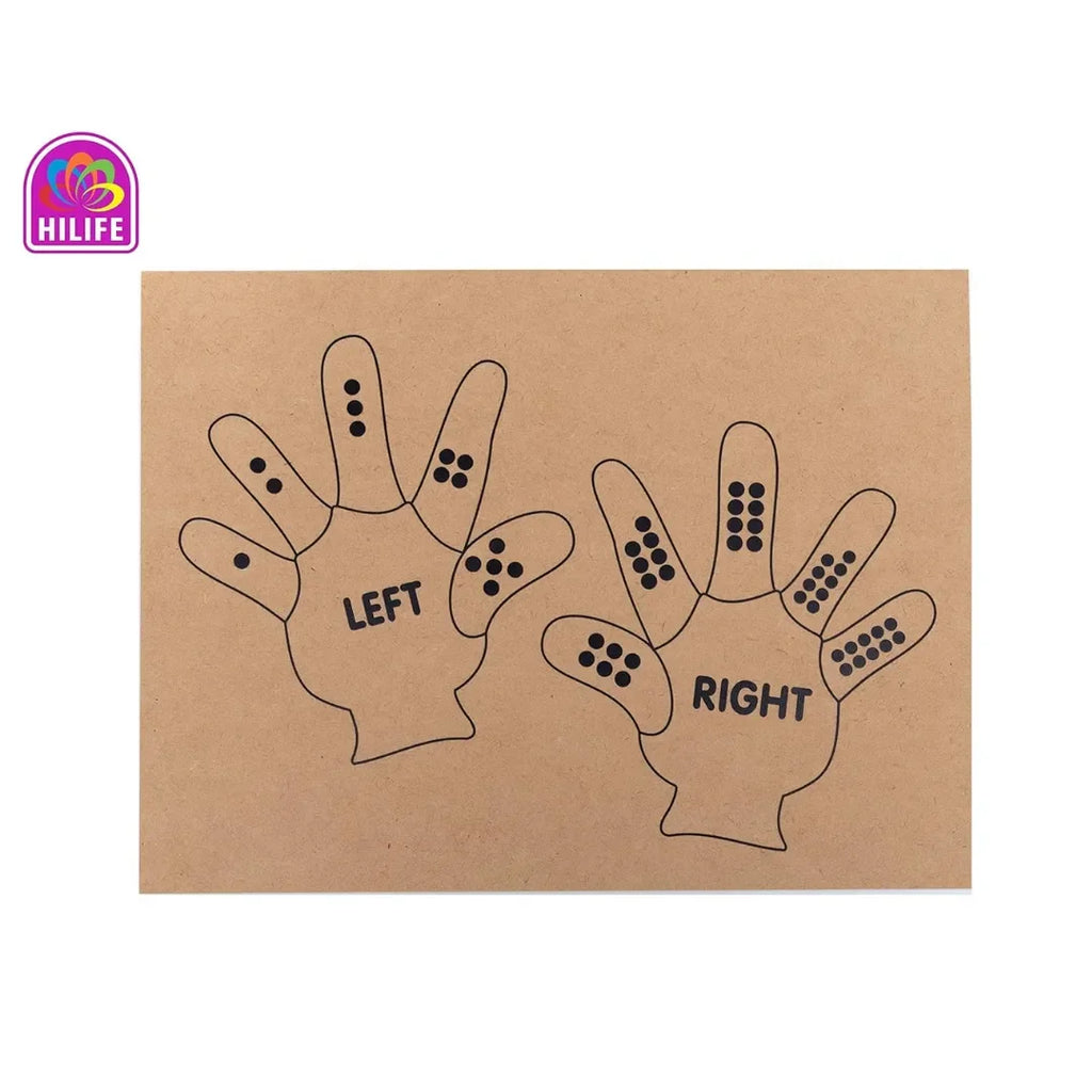 HILIFE Counting Double Hand Wooden Puzzle Toy for Kids | Educational 3-Layer Colorful Number Puzzle Board for Toddlers Age 3+ | Early Learning Montessori Toy - Naivri