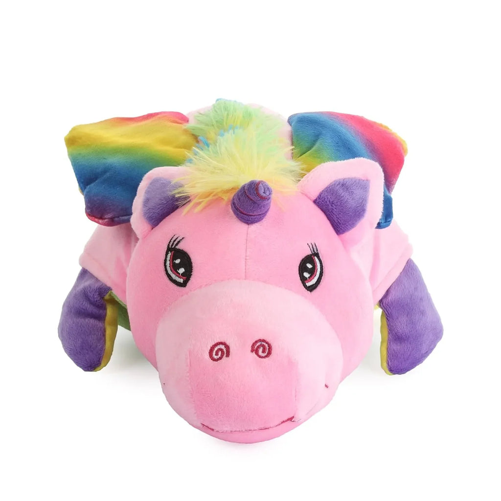 HILIFE Flip O Toys Reversible 40 Cm Unicorn/Dragon – 2-in-1 Magical Plush Surprise - Naivri