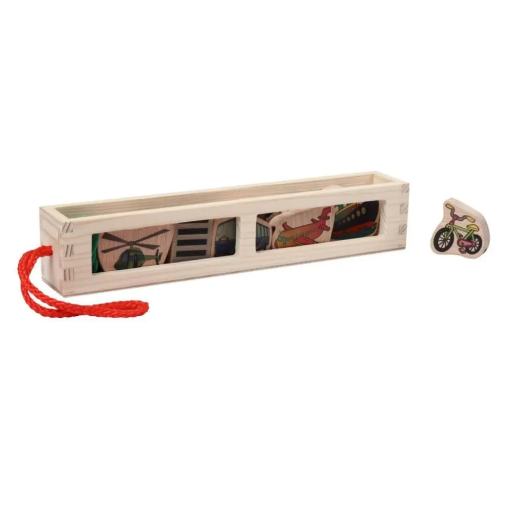 HILIFE Kids Lacing Wooden Toys (131) – Educational Vehicle Puzzle with Storage Box - Naivri