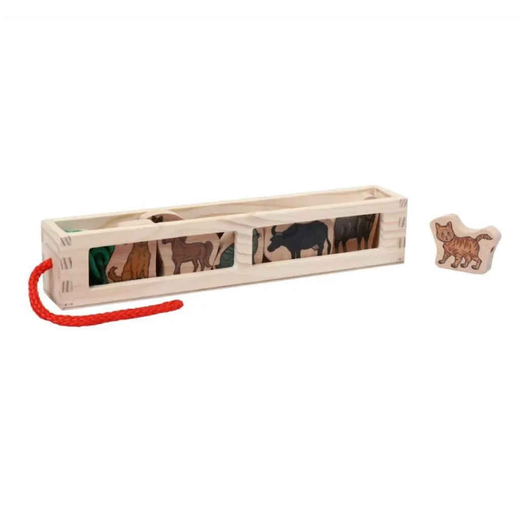 HILIFE Kids Lacing Wooden Toys (132) – Educational Animal Puzzle with Storage Box - Naivri