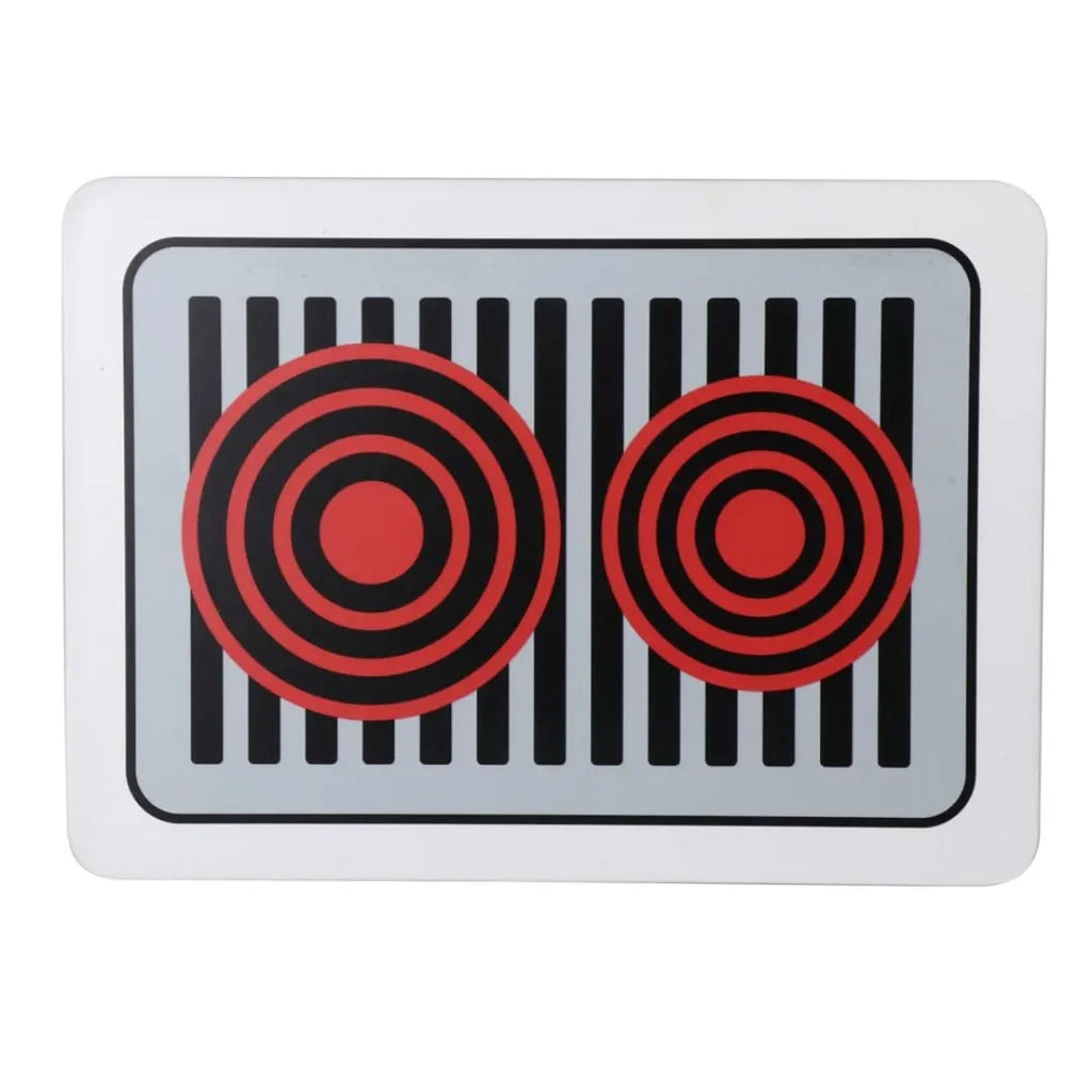 Hilife Mini Gas Stove Kitchen Set | Wooden Pretend Play Cooking Toy for Kids Age 3+ | 2 Pans, 2 Spatulas, Switches – Multicolor - Naivri