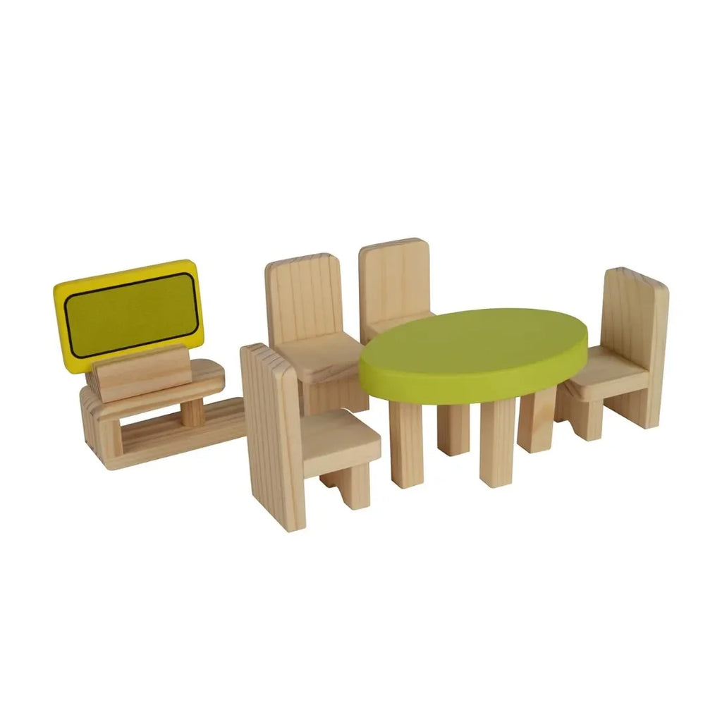 Hilife Mini Lovely Luxurious Doll House | 3-Storey Wooden Playhouse with Furniture & Accessories for Kids 3 Years and Above - Naivri