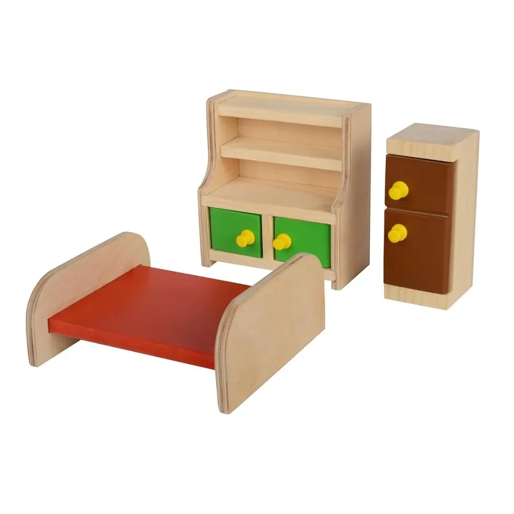 Hilife Mini Lovely Luxurious Doll House | 3-Storey Wooden Playhouse with Furniture & Accessories for Kids 3 Years and Above - Naivri