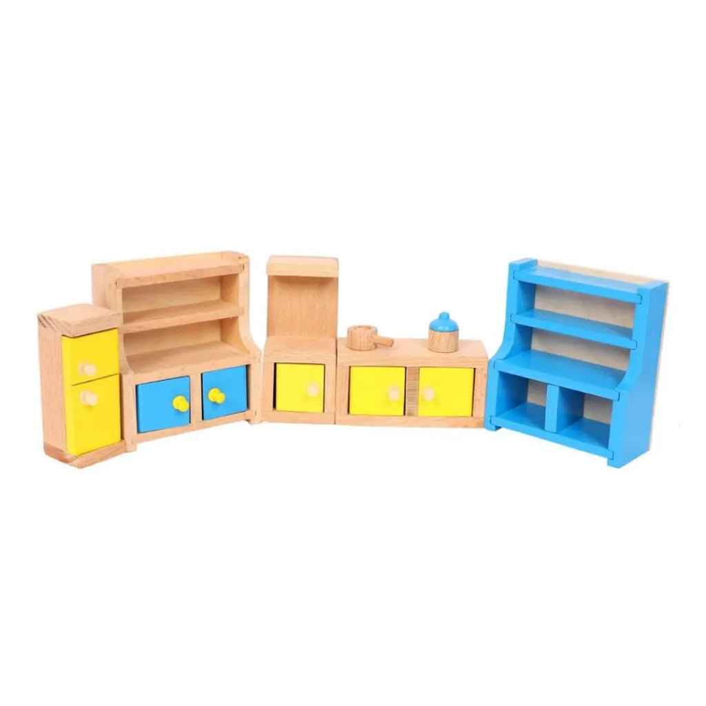 Hilife Miniature Kitchen Accessories – Wooden Kitchen Toy Set for Kids’ Pretend Play - Naivri