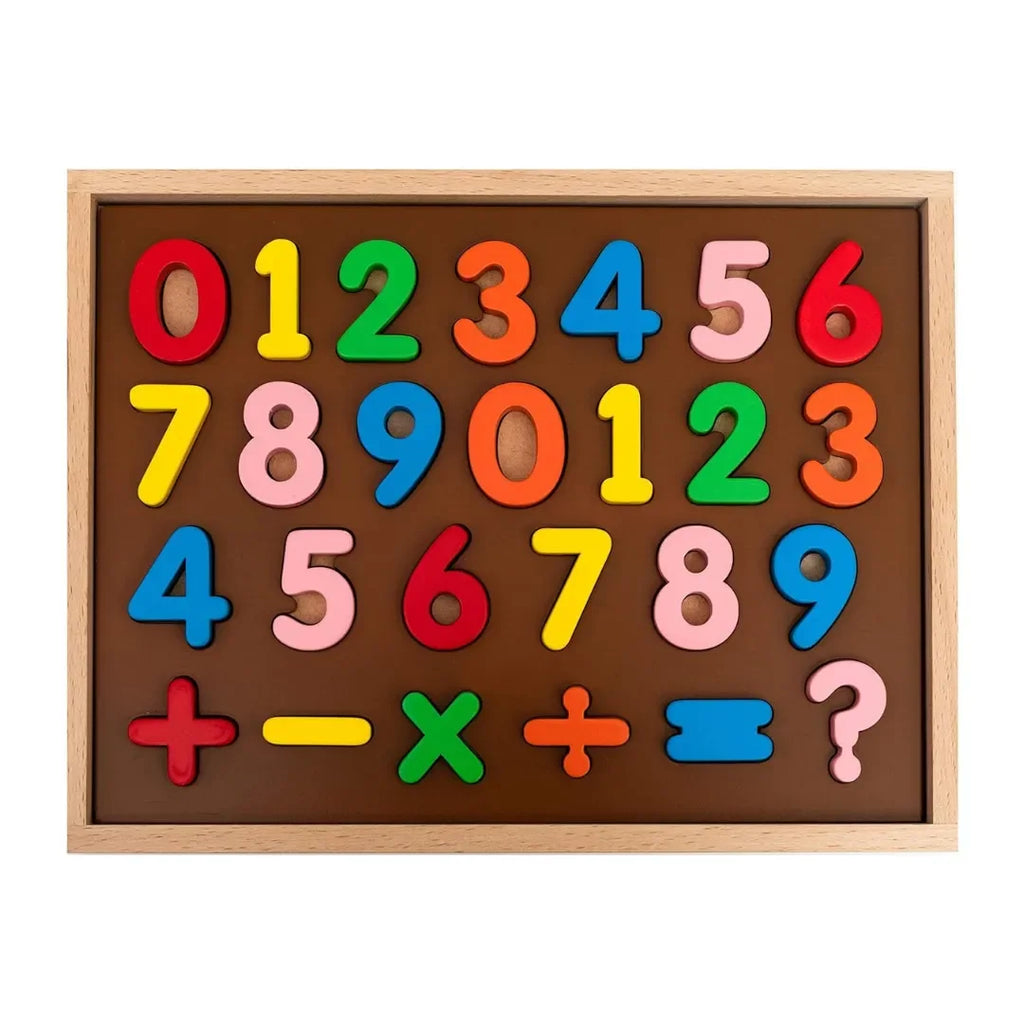 Hilife Number Puzzle 3-Layer | Wooden Numbers Colorful Educational Puzzle Toy Board for Toddlers & Kids – Multi-Colored Toy for Kids 3 Years+ - Naivri