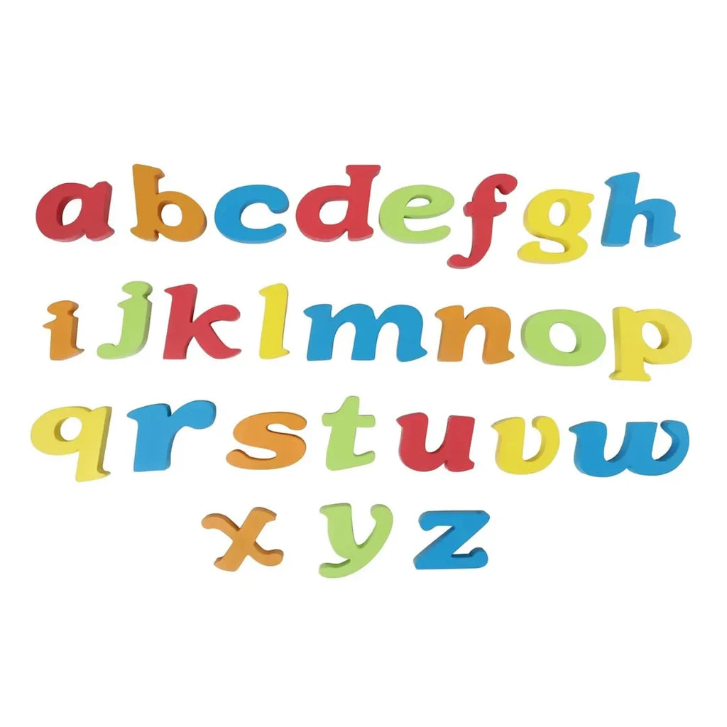 Hilife Premium ABC Wooden Reading Alphabet – Engraved Wooden Uppercase Letters Learning Board for Kids - Naivri