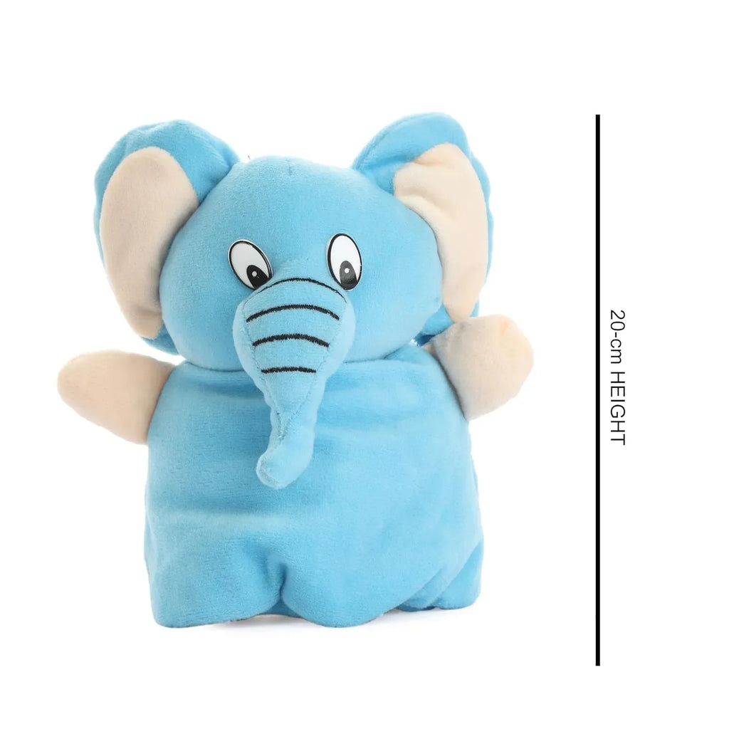 HILIFE Reversible Elephant Plus Mouse Soft Toy – Flip O Plush, 20 cm (HL-1002) - Naivri