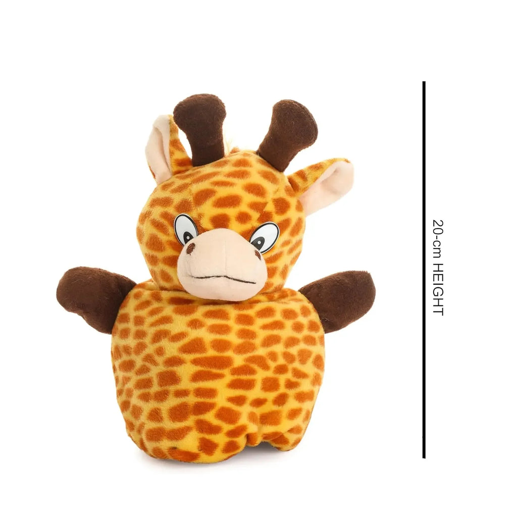 HILIFE Reversible Giraffe Plus Cat Soft Toy – Flip O Plush, 20 cm (HL-1006) - Naivri