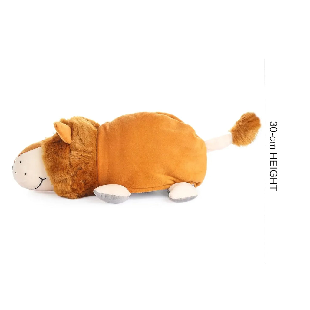 HILIFE Reversible Lion & Elephant Soft Toy – Flip O Plush, 30 cm (1103) - Naivri