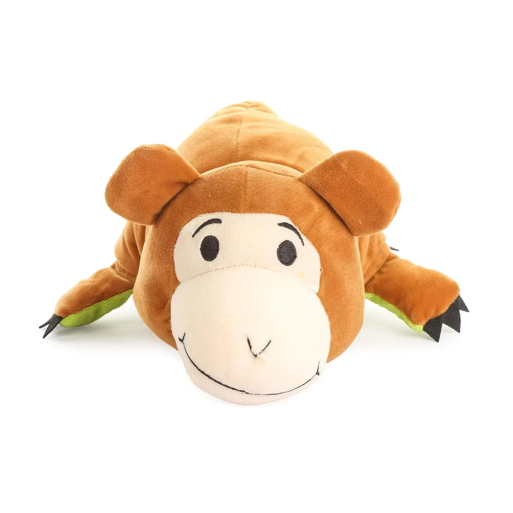 HILIFE Reversible Monkey & Croco Soft Toy – Flip O Plush, 30 cm (1101) - Naivri
