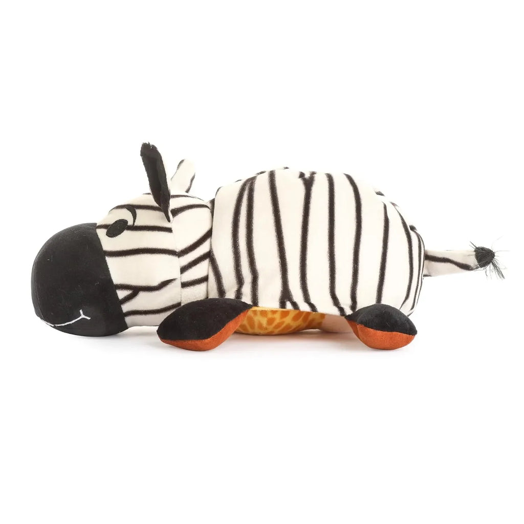 HILIFE Reversible Soft Toy 30 Cm Zebra & Giraffe – Flip O Plush (1104) - Naivri